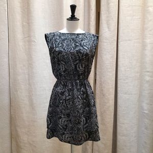 Black and white cocktail dress